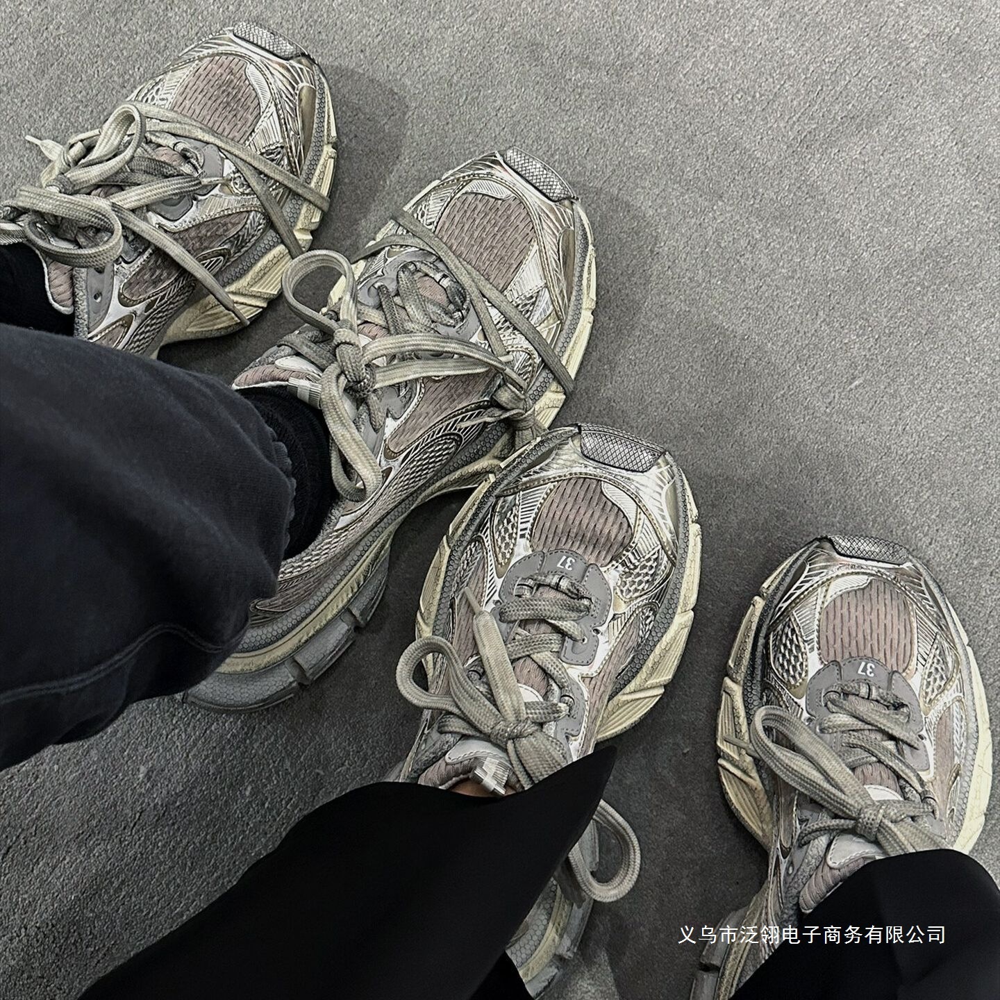 New Champagne trend Vintage Shoes Designer High Quality Thick soled Height Increasing Casual Sports Shoes for Men and Women Couples Trendy Walking Sho