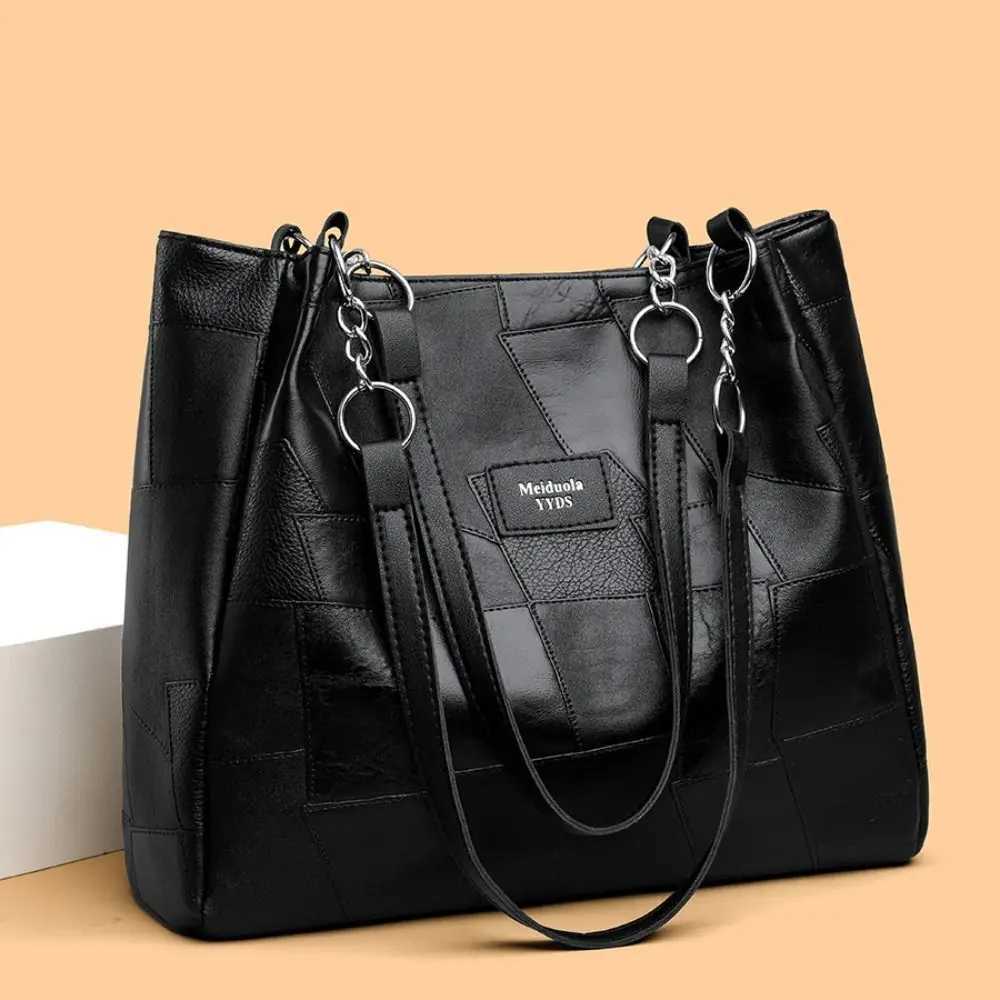 Fashion Large Capacity Shoulder Bag Solid Color Zipper Crossbody Bag Versatile Male Handbag Female Messenger BagT251020