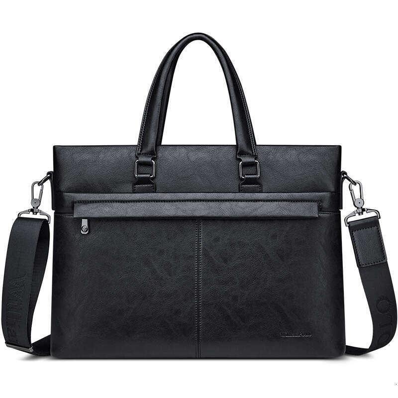 Luxury bag New Men s Handbag PU Computer inch Business Large Capacity Briefcase Crossbody Bag