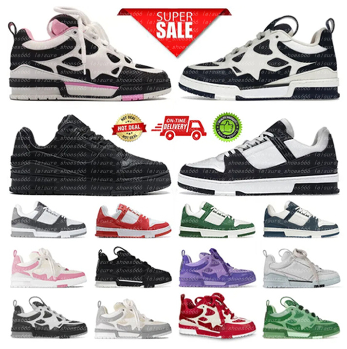 Designer Sneaker Scasual Shoes for Men Running Trainer Outdoor Trainers Shoe High Quality Platform Shoes Calfskin Leather Abloh Overlays