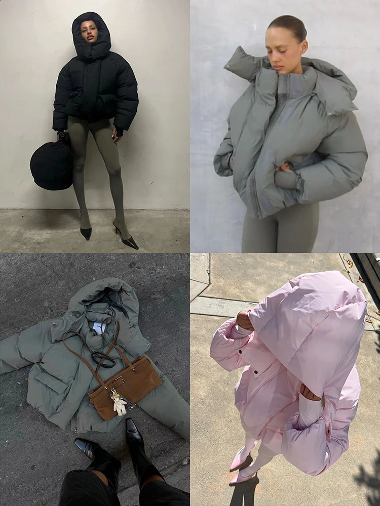 KHY detachable hooded zipper silhouette cotton jacket Kylies same DROP002 thick warm bread 251013