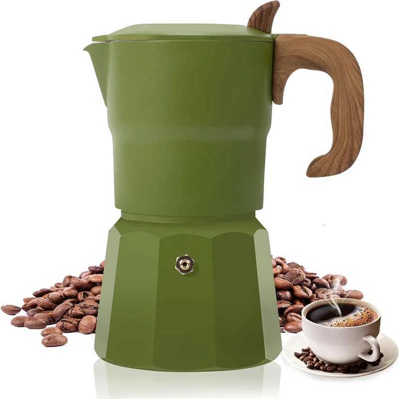 A66KStovetop resso Maker And Coffee Makeric Italian Coffee Maker Moka Pot Old Style Fashion Coffee Maker Mocha Pot Du Y251020