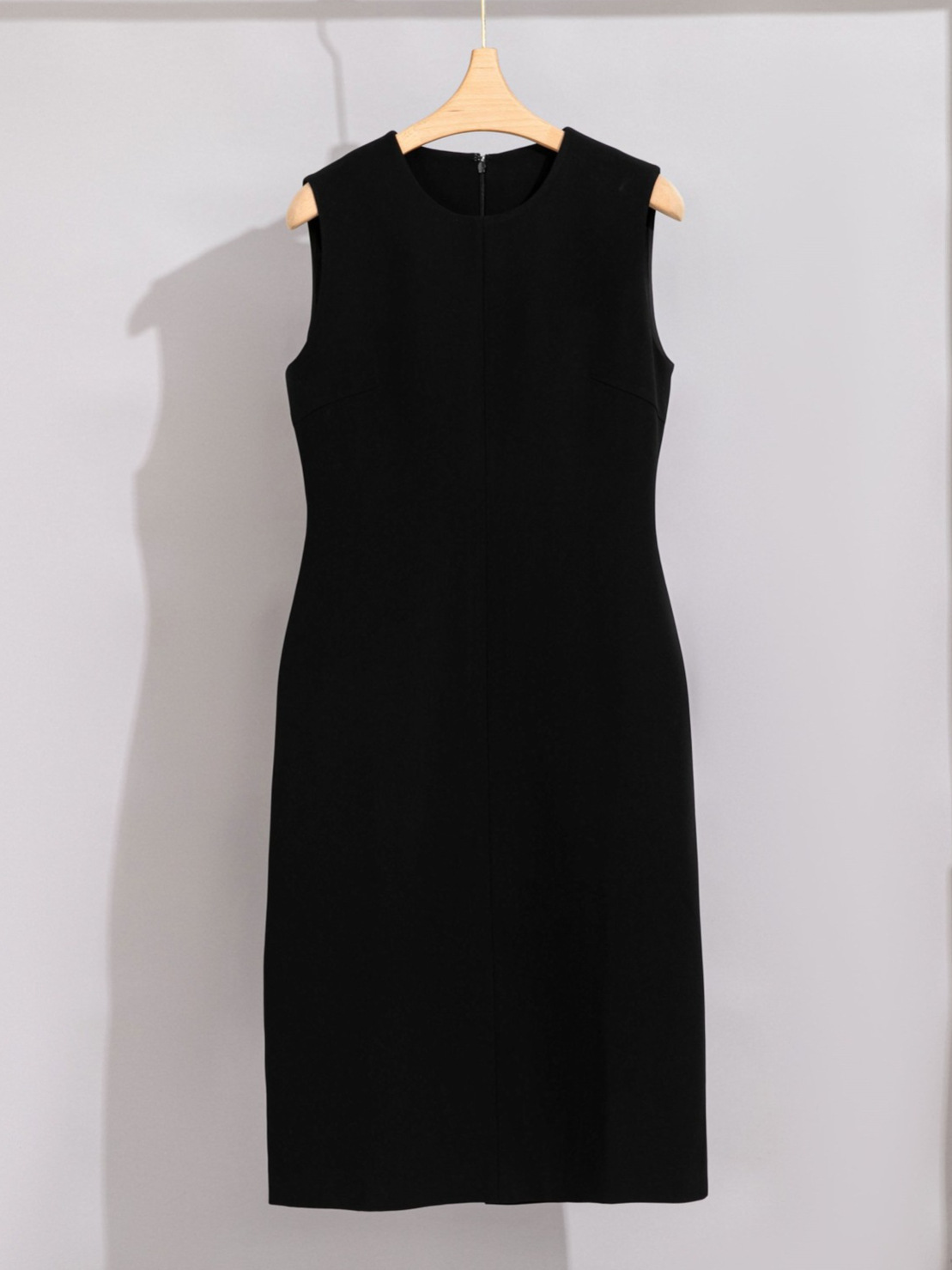 PO33 New Sleeveless Hip Skirt Round Neck High-end Long Temperament Casual Slim Dress