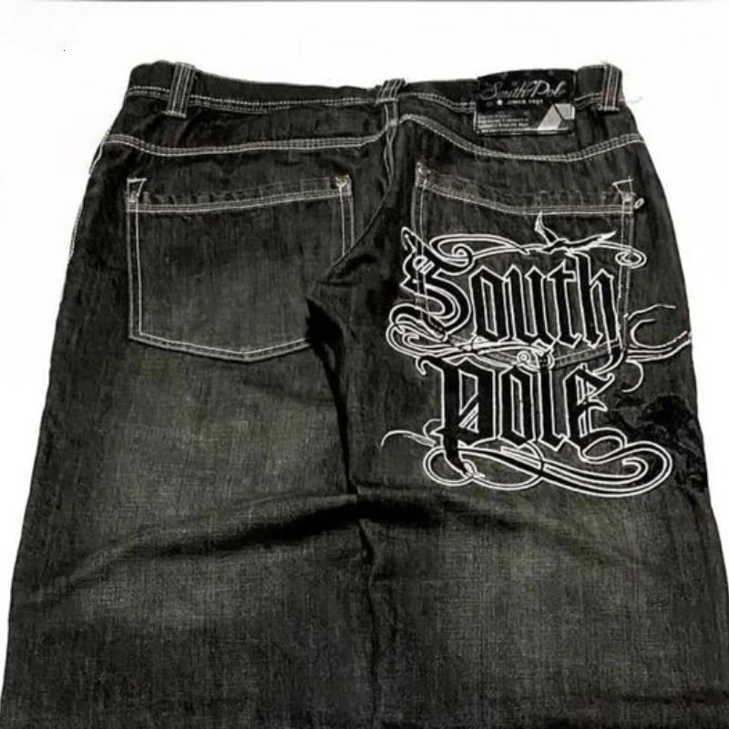 Street Fashion Jeans Men Letter Embroidery American Harajuku Straight Wide Leg Pants Hip Hop Retro Joker Casual Couple 251017