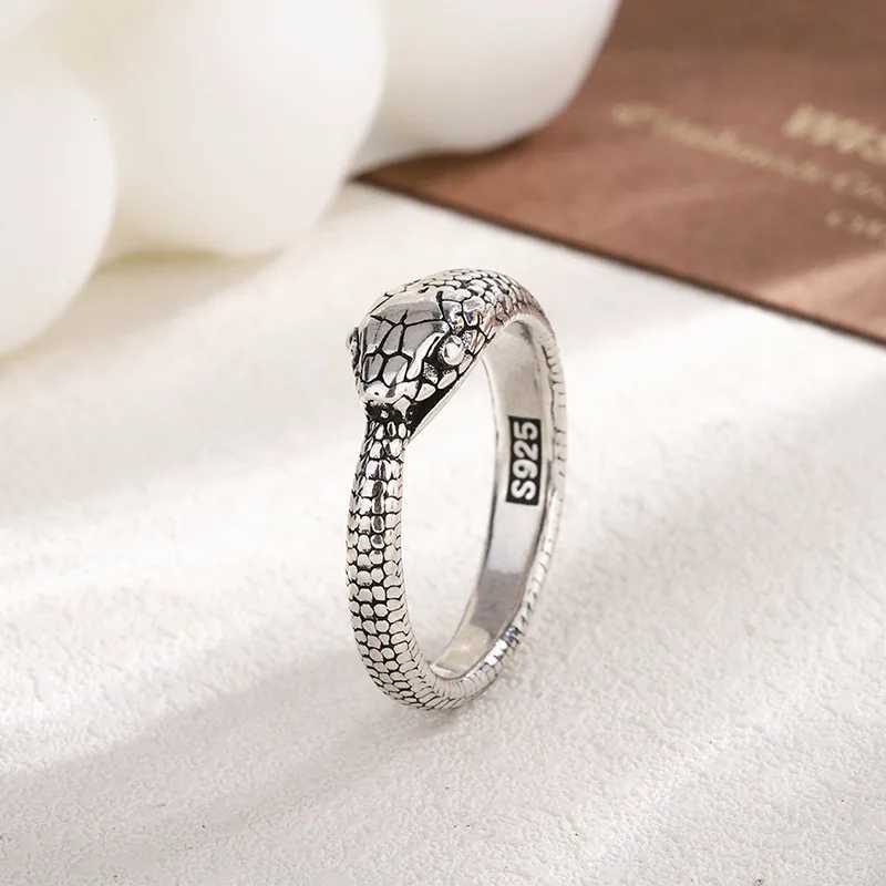 New in 925 Sterling Silver Snake Adjustable Rings For Women Wedding Engagement Luxury Jewelry AccESSories J251020