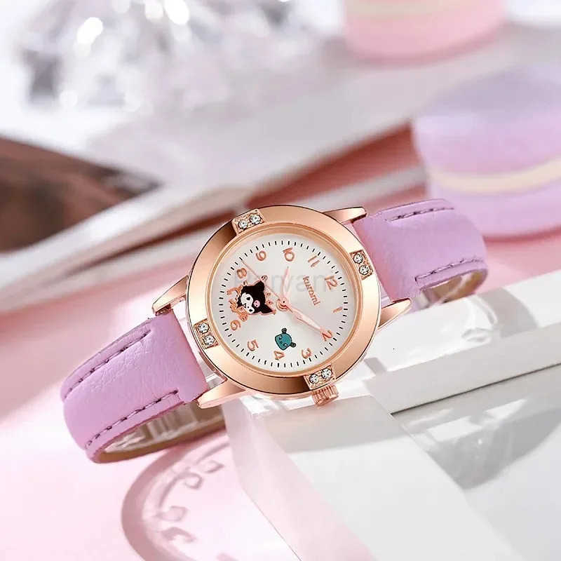Sanrio Sanrio Hello Kitty Watch Kawaii Kuromi Cinnamoroll Quartz Casual Fashion Melody WristWatch Women Kid Girl Children Birthday Gift L251020
