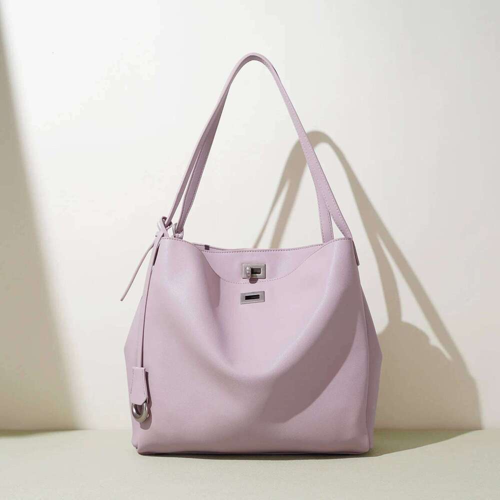 Genuine Leather Women's Tote New Niche Design Cowhide Large Capacity Commuting Underarm Fashion Simple Shoulder Bag Suotong251020 Suotong1020