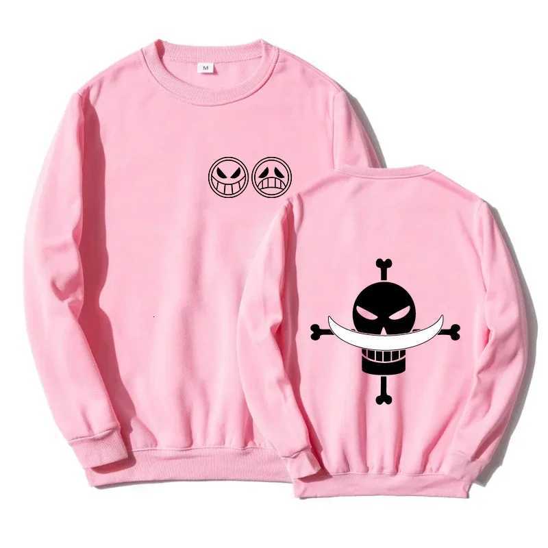 Autumn Men Anime Pirate Ace Edward Newgate Print Mens Pullover Casual Sweatshirts Unisex ONeck Solid Hoodie Hip Hop Top W251020