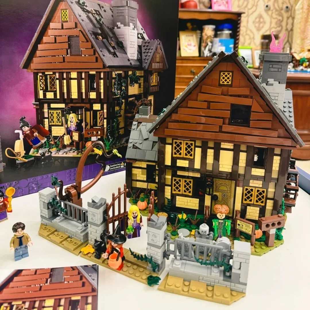 Halloween Hocus Pocus MOC 21341 Witch Sanderson House Building Blocks Set Sisters Cottage Toy Bricks for Children GiftXJ251020