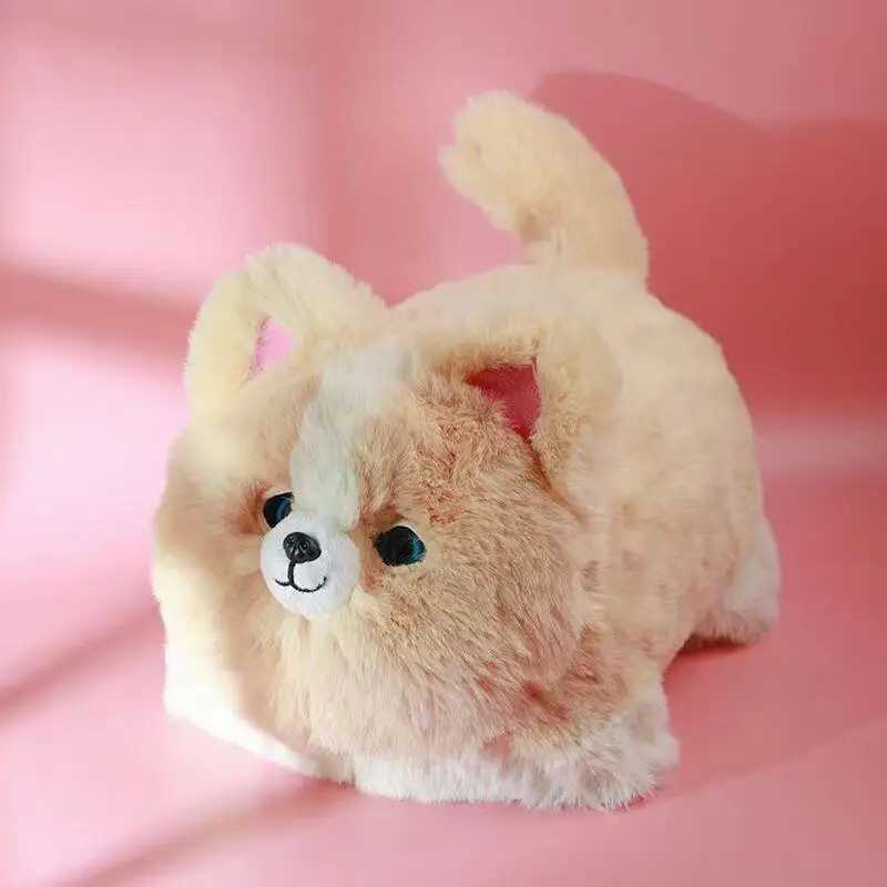 Cute Plush Toys Simulation Cat Dog Interactive Kids Huggy Pets Speak Electronic Accompanied Toy Children Gifts Birthday Awards J251020