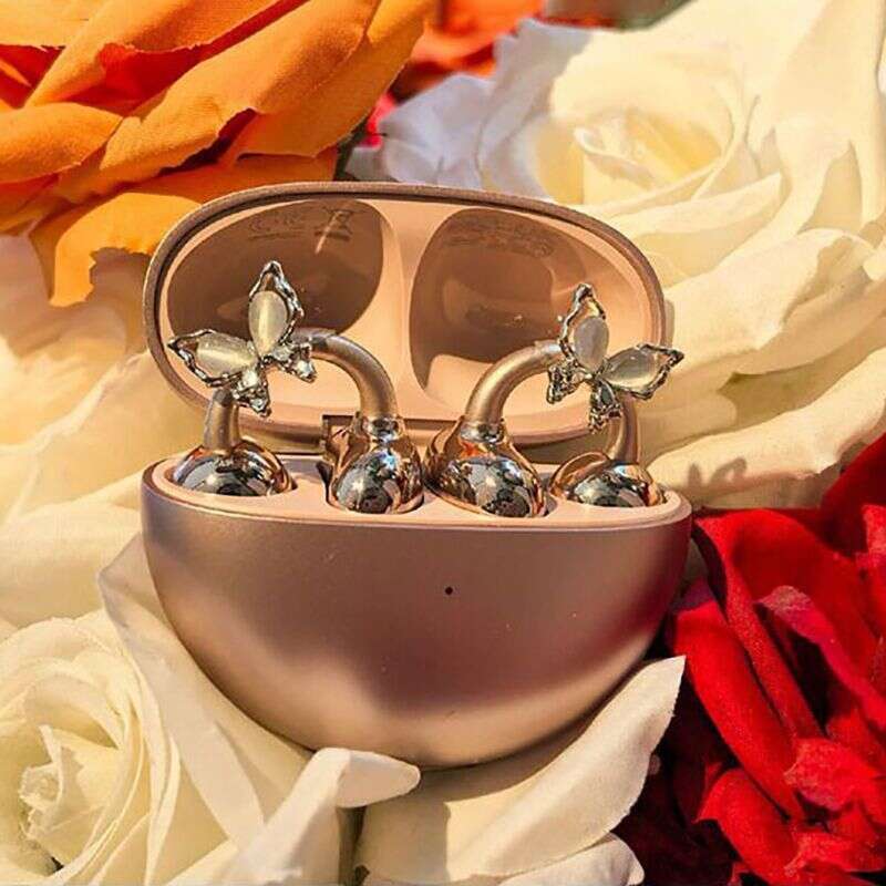 Niche Design Sense Light High-end Inlaid Zircon Bowknot Earphone Fashionable Elegant Versatile Ear Clip Accessory