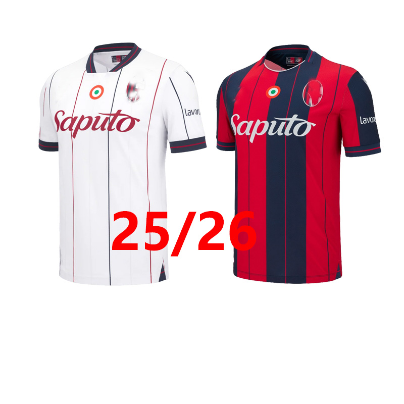 Bologna FC 202526 Soccer Jersey Italian Football Team Kit for Men Women and Kids