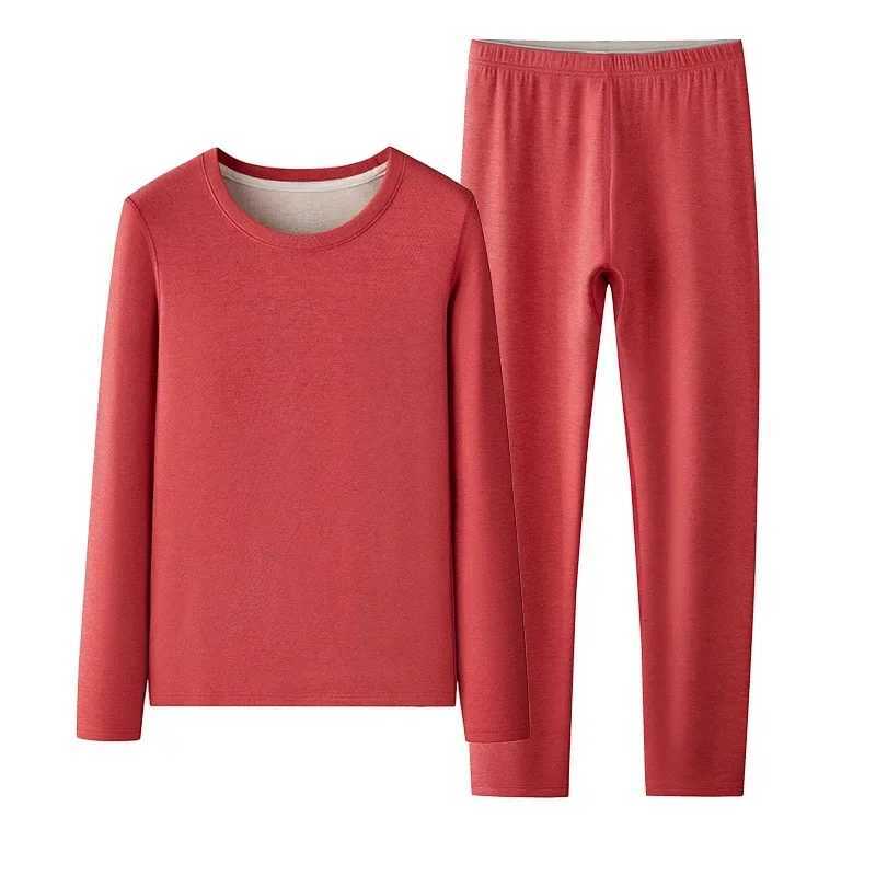 Womens Thermal Set 2 Pack Silk Wool Underwear Set Thermal Bamboo Fiber Heated Clothing Ladies Winter Long Johns Pajamas WomanT251020