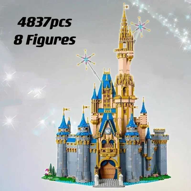 4837pcs Creative Princess Castle Birthday and Valentines Day Gift Cinderella Castle Girls Asse mbling Toy Living Room Ornament Z251018