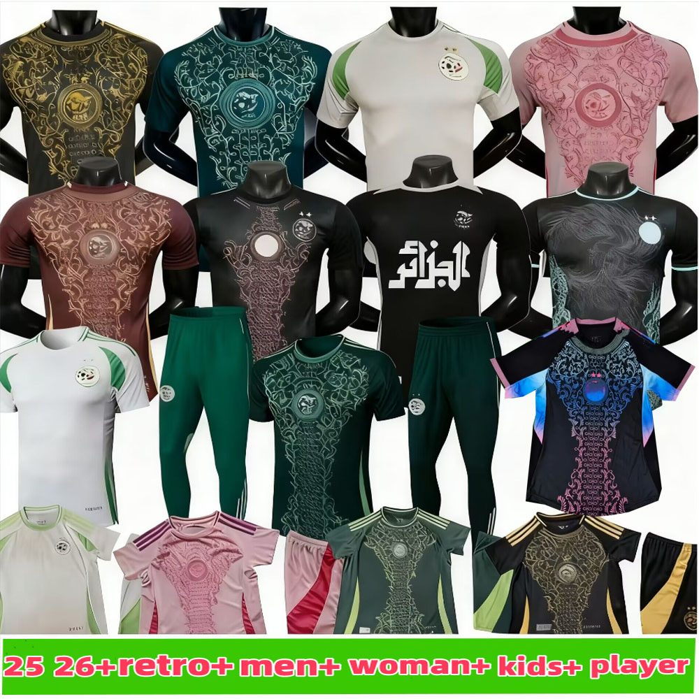 Player Fans Tops Tees Newly arrived Algerian football 25 26 summer international printed short sleeved Authentic footballshirt adultchildrens football jerse