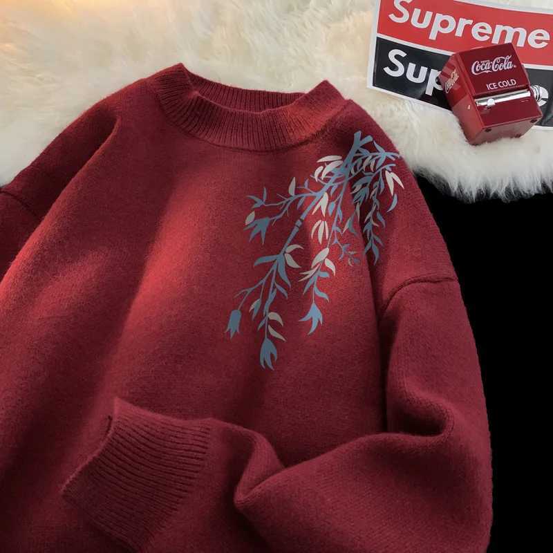 Mens Oversized Sweaters Autumn White 5XL Knitted Sweater Fahion Letter Print Casual Wear for Man Knit Pulloves Men Clothes W251020