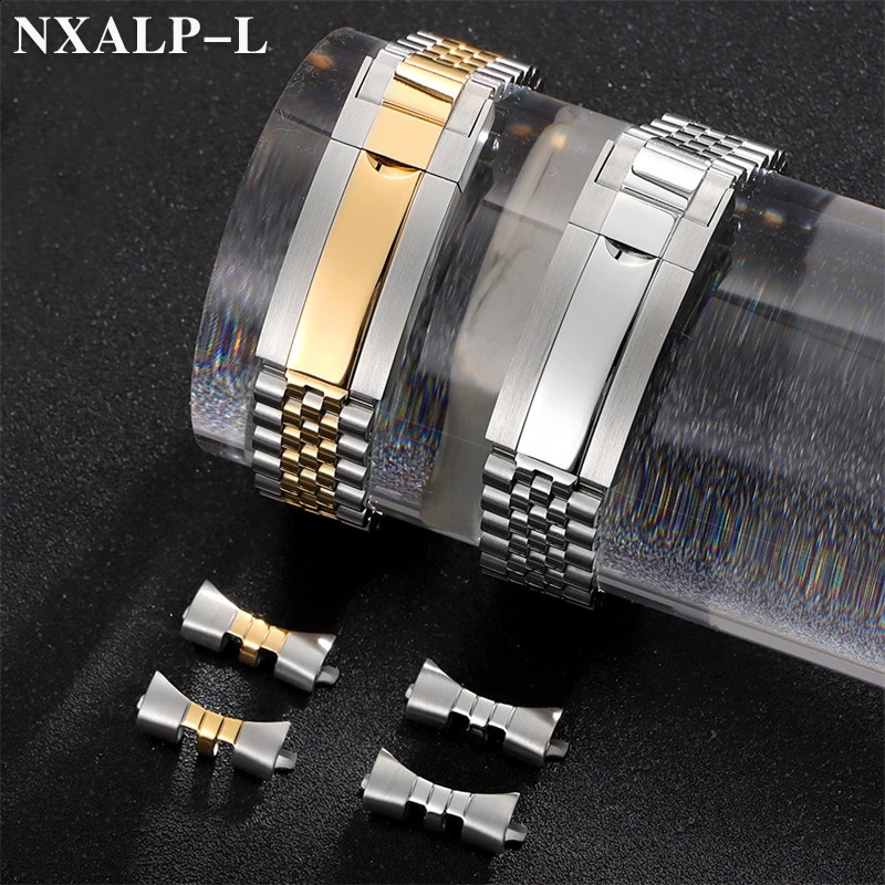 Watchband for Rolex DAYTONA SUBMARINER YachtMaster GMT Stainless Steel Strap for Jubilee Curved End Bracelet 20mm 21mm 251016