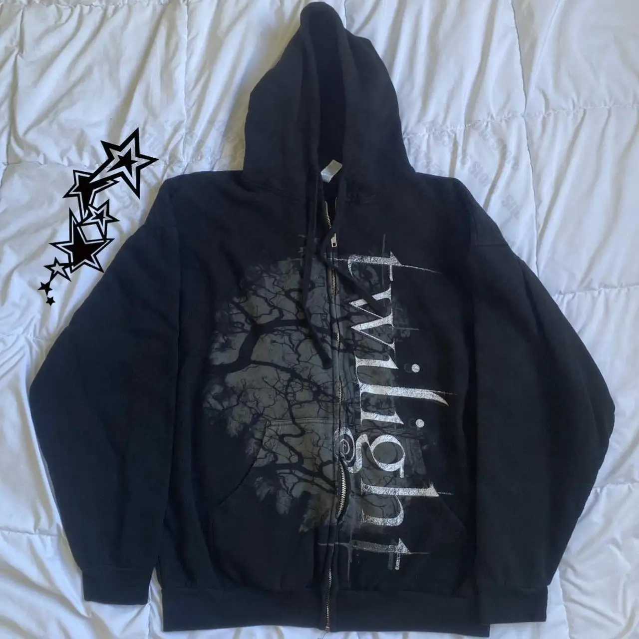 Clothing Female Graphic Sweatshirts Y2k Womens Sweatshirt Women Clothes Top Pullovers Hooded Zipup Oversized Hoodie Grunge Emo W251020