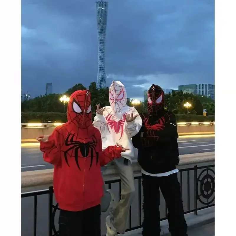 American Style Sweatshirt Men Hip Hop Heavyweight Hardcore Cardigan Jacket Spring Autumn Design Sensibility Hooded Top W251020