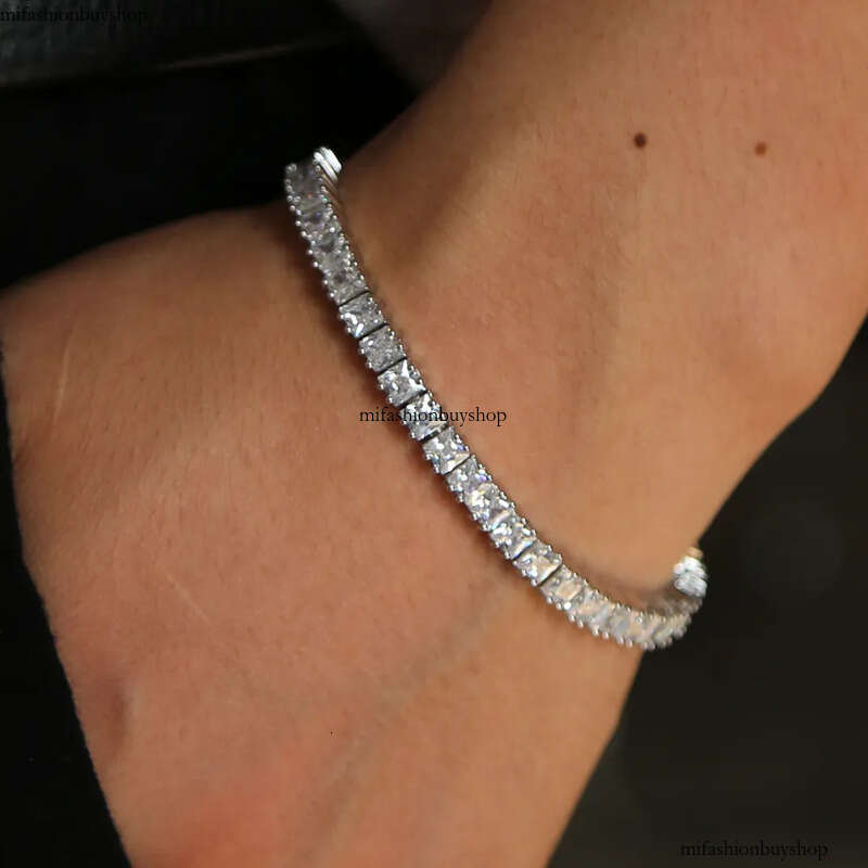 Hip Hop 3mm-4mm-5mm6mm Tennis Men's Chain Women's Pulseiras Jewelry Bracelet