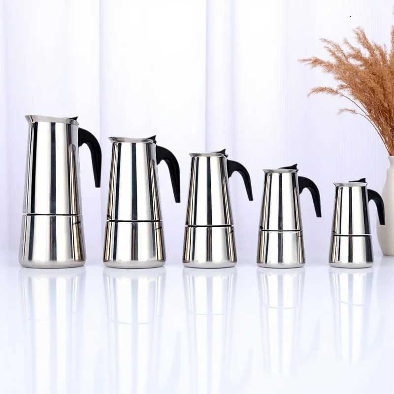 ic Stainless Steel304 600ml Bar Percolator Off Family Coffee hine Cappuccino Octagonal Mocha Latte Pot resso Maker Y251020