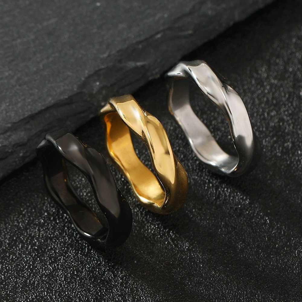 2025 New Mobius Ring for Men Twisted Stainless Steel Finger Band Retro Endless Love Anniversary Gift for Him Jewelry Gift J251020