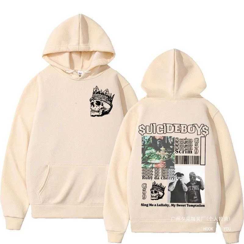 Vintage Suicideboys G59 Hoodie I Want To Die in New Orleans Fabric Street Fashion Hoodie Casual Street Roller Running Sweatshirt W251020