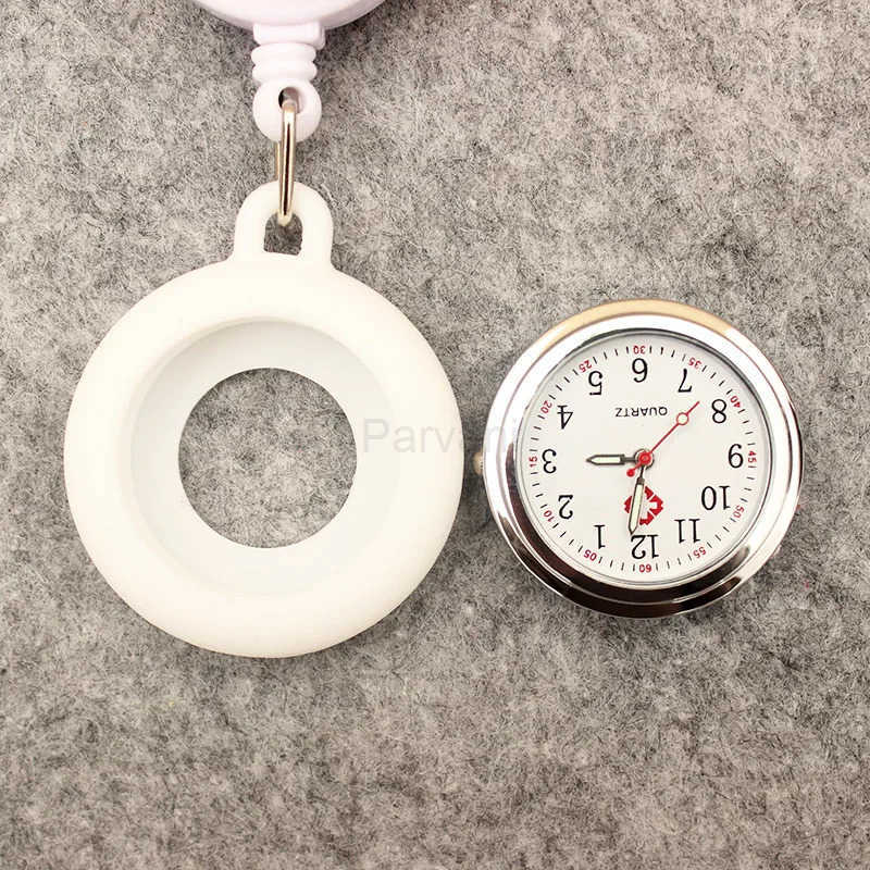 Sanrio 5 Colors Retractable Cartoon Kuromi Kitty Nurse Doctor FOB Pocket Watches Hospital Medical Badge Reel Gifts Clip Watch L251020