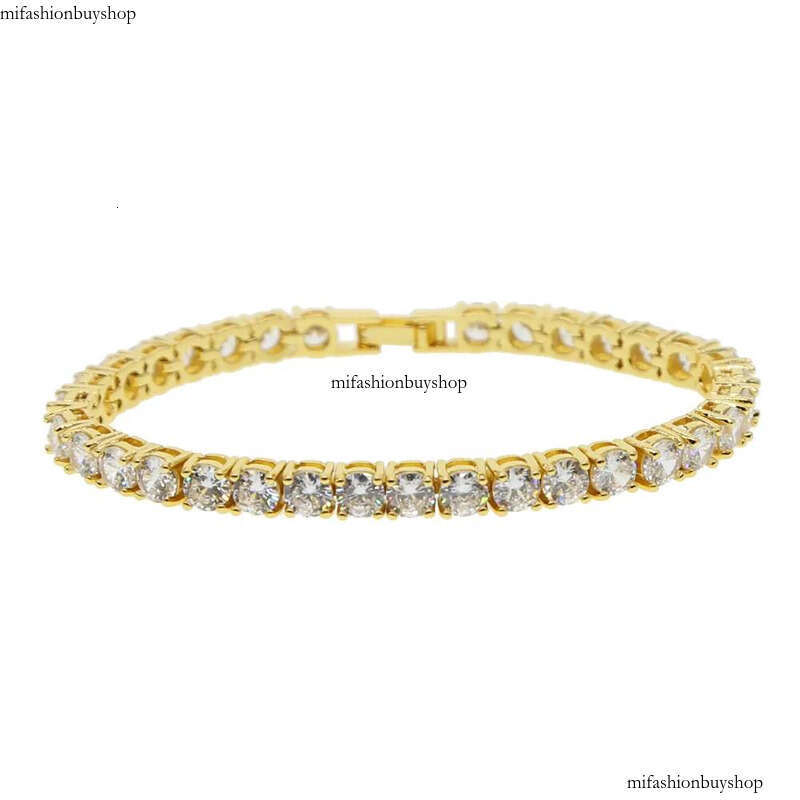 Hip Hop 3mm-4mm-5mm6mm Tennis Men's Chain Women's Pulseiras Jewelry Bracelet