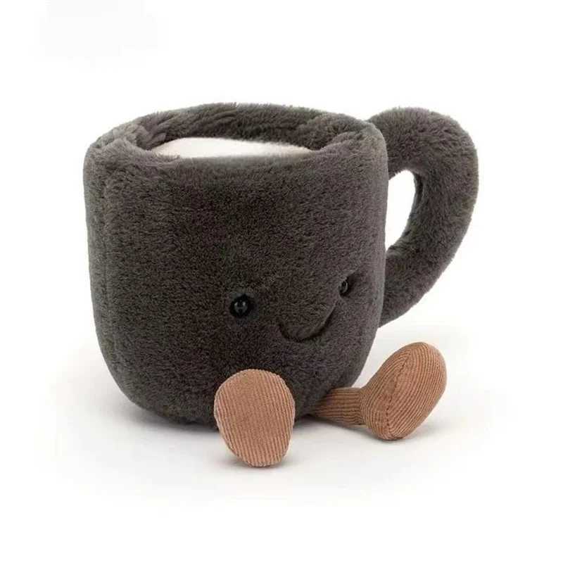 15CM Cartoon Coffee Cup Stuffed Plush Toys Soft Plush Doll Coffee Cup Stuffed Animal Children Bedroom Decor J251020