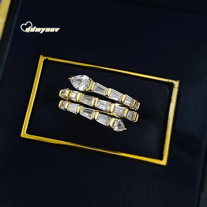 Sterling Sier Engagement Rings Pear Cut Moissanite Dia - Elegant Bridal Band for Women, Promise Ring ddmynov ddmynov