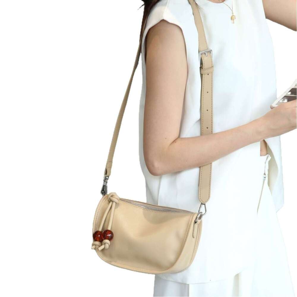 Luxury bag Top Layer Cowhide Pillow Crossbody New Lazy Style Versatile Fashion Commuter Shopping Bag