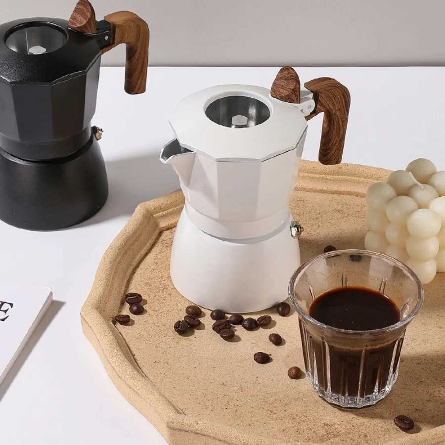 Upgraded Doublevalve Moka Pot Doublevalve Extraction Hollow Visual resso Pot Professional He Cafe Outdoor CoffeeEquipment Y251020