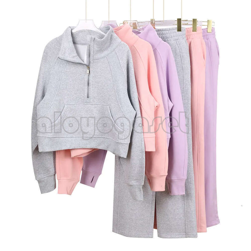 yoga scuba hoodie yogawomen set yoga pants workout sets designer sweatshirt clothes sweater woman jackets luluity lemonism gym clothing women sweatshirt