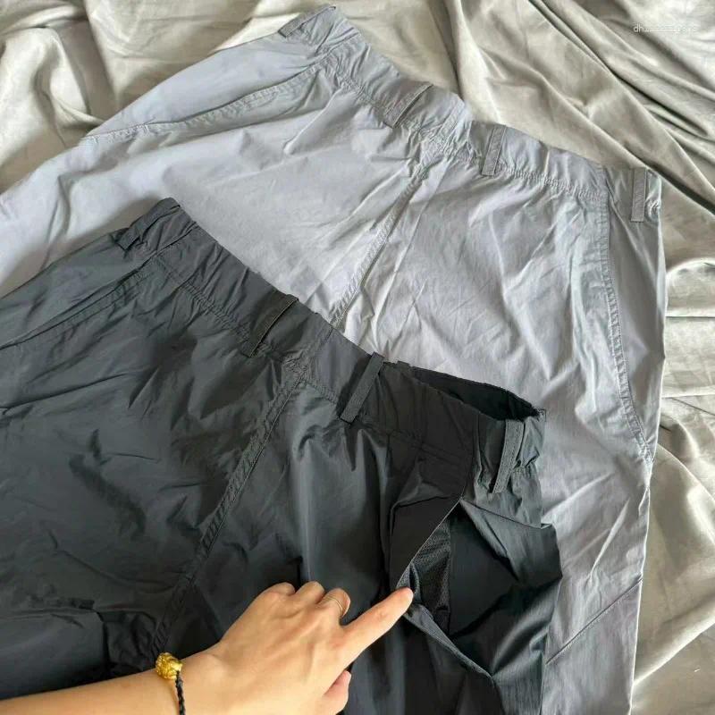 Men's Pants Japanese Goldwin Machete Multi Pockets Black Gray Paratrooper Trousers Men Women High Quality Casual Loose Plus Size