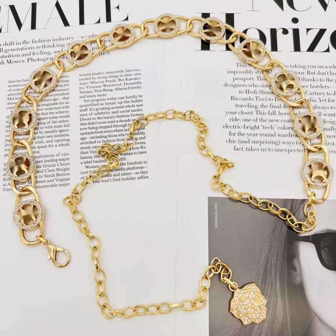 Belts Women Metal Chain Belt Punk Hip Hop Gold Waist Straps for Jeans Trousers Casual Waistbandbeltsse49