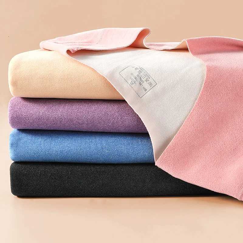Aoyuansu thermal underwear womens set seamless fleece and thickened top base layer wearing coldproof long Johns inside autT251020