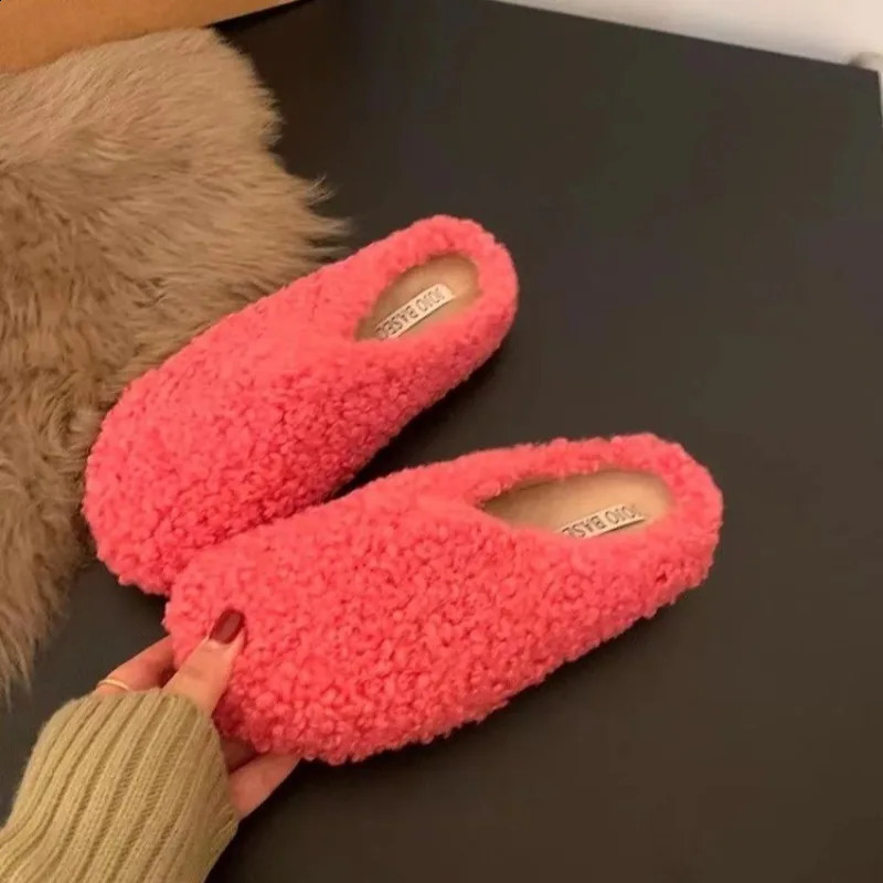 Style Fashion Womens Home Fur Slippers NonSlip Soft Warm House Indoor Bedroom Couples Shoes Plus Size Zapatos Mujer 251013