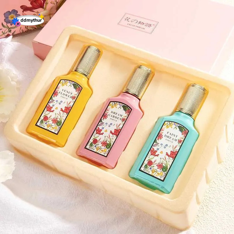 Eau De Toilette Perfume Set for Women, Floral Scent, Long-Lasting Fragrance, Blooming Water of Flowers, Valentine's Day Gift ddmythur