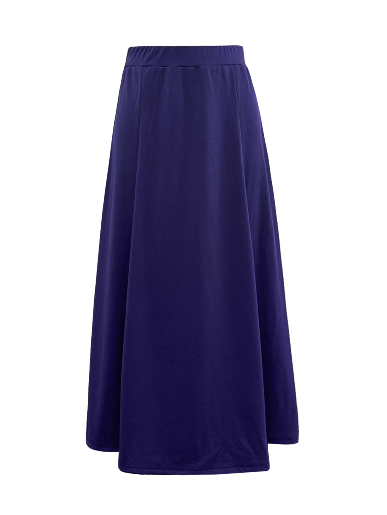 Women's Autumn & Winter Elegant Retro High - Waist Midi Skirt, Casual Commute & Streetwear Milk Silk Skirt-CF55409