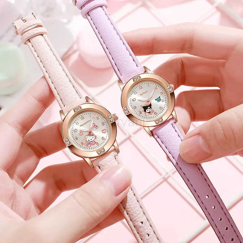 Sanrio Sanrio Hello Kitty Women Watch Kuromi Cinnamoroll Quartz Wristwatches Casual Fashion WristWatch Women Girl Children L251020