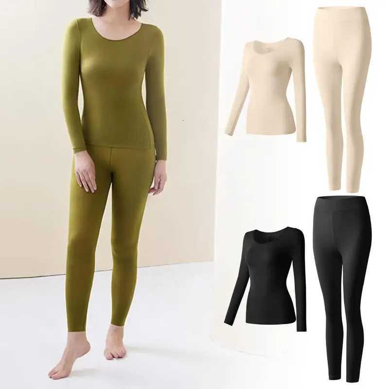 Womens Thermal Underwear Set Winter Warm Base Layer Set Long Underwear Top Bottom Cold Weather UltraSoft Long Set Base LayerT251020