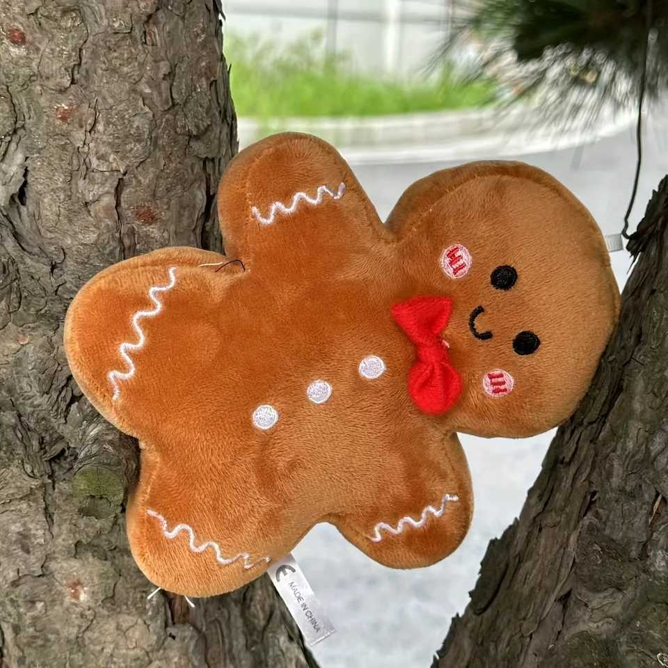 17cm Cute Christmas Gingerbread Man Plush Toy Chocolate Cookie Doll Christmas Tree Decor Xmas Pendant Christmas Gifts For Kids J251020
