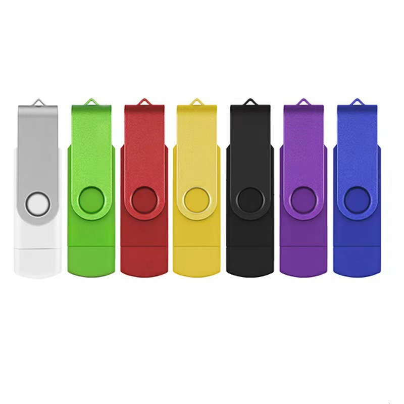 TYPE C USB 2.0 Flash Drive OTG Pen Drive 1TB 2TB USB Stick 2 in 1 High Speed Pendrive External Storage Memory Stick Gift Keychain