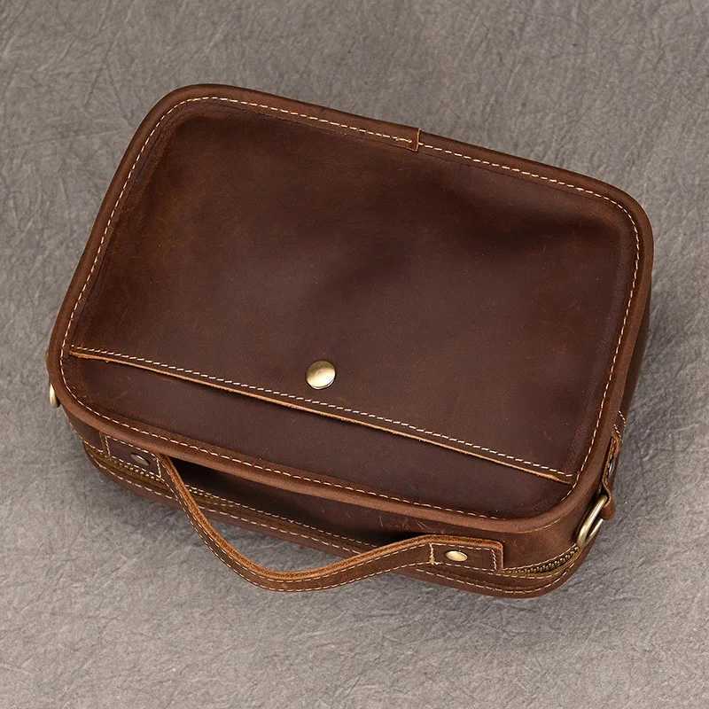 Design Luxury Mens Shoulder Bag Real Leather Women Handbag Busines Unisex Phone Pack Male Messenger Bags bolso cruzado hombreT251020