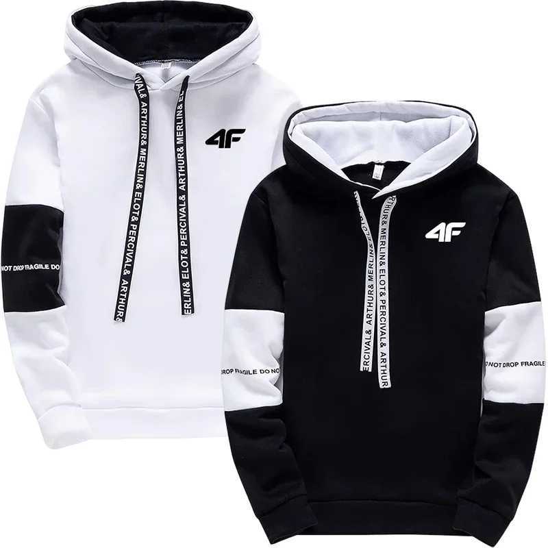 Male Hooded Sweatshirts Sweatpants Black White Mix Color Sportswear All Season Daily Casual Sport Hoodie Tracksuit Mens Clothes W251020