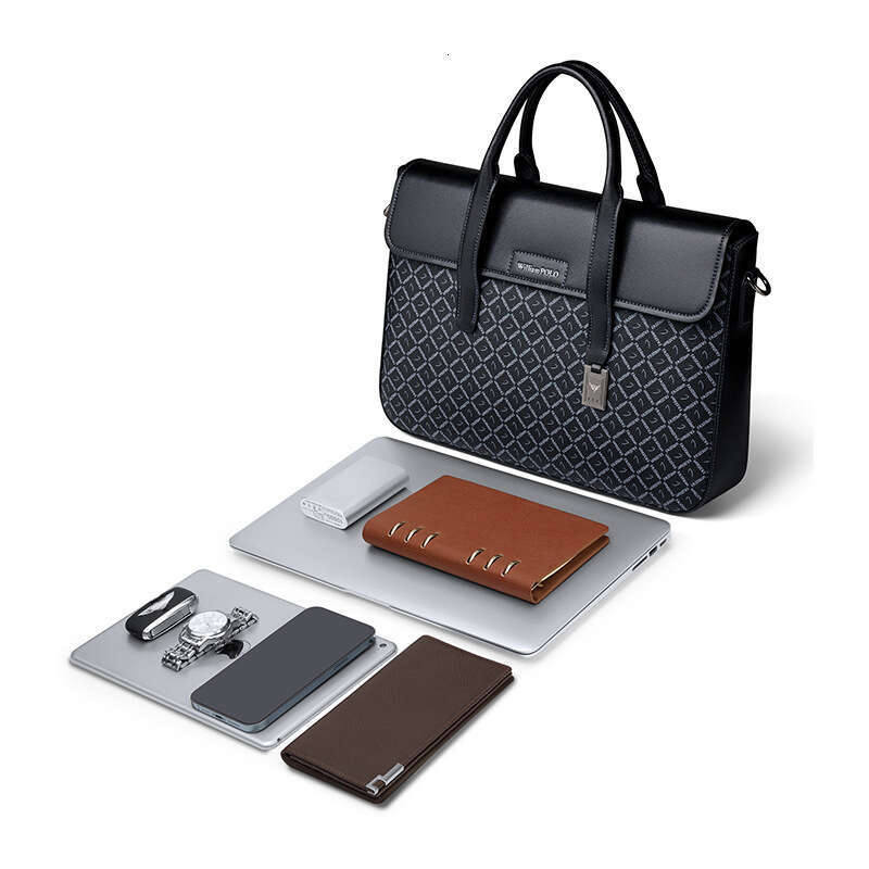 Luxury bag Briefcase Business Travel Commuter Handbag Men s Single Shoulder Crossbody Large Capacity Laptop Bag