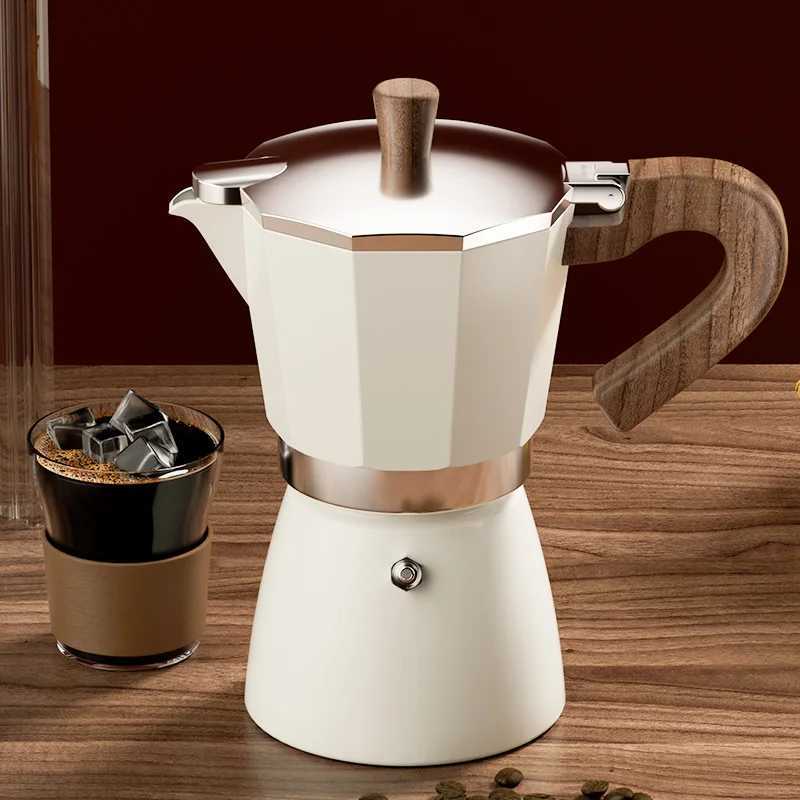 NXI Moka Pots 150300ML Vintage ic Coffeeware resso Aluminum Maker Cafe Accessories Maker Kettle Latte Stoves Y251020