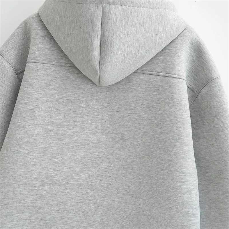 KEYANKETIAN Winter New Womens Zipper Hoodie High Street Unisex style Double Pockets Oversize Loose Sweatshirts Outerwear Top W251020