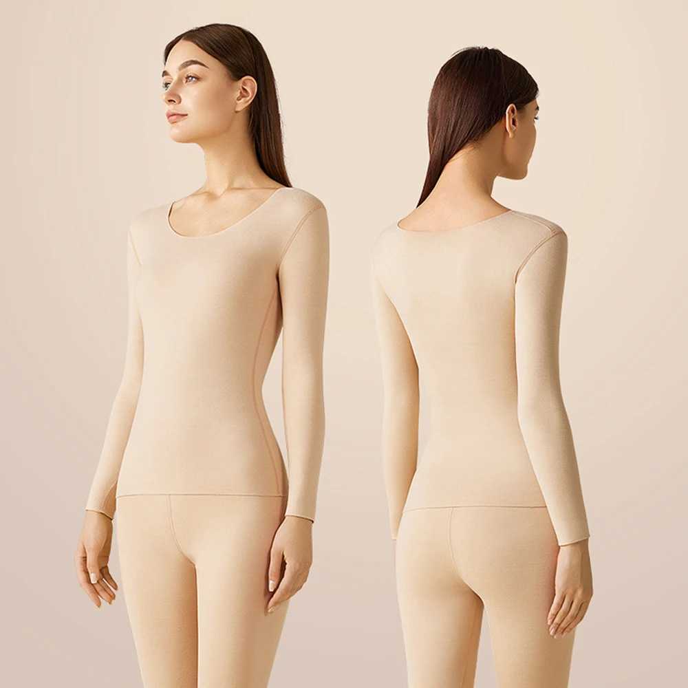 Womens Thermal Underwear Set Seamless Patch Double Layer Thick Woman Winter Clothing Thermal Shirt Warm Pants Sets Lingerie SetT251020